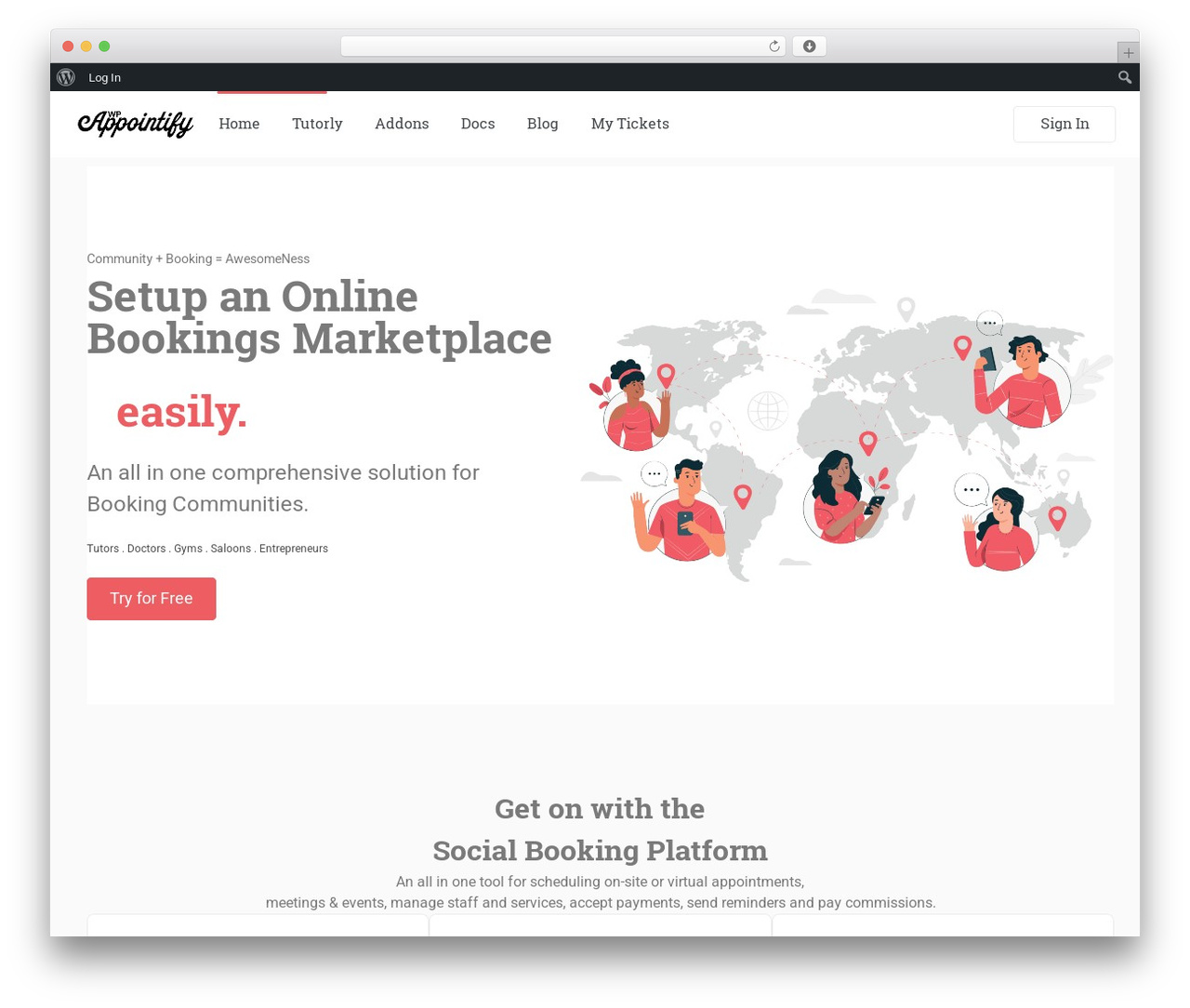 Tutorly theme WordPress - wpappointify.com