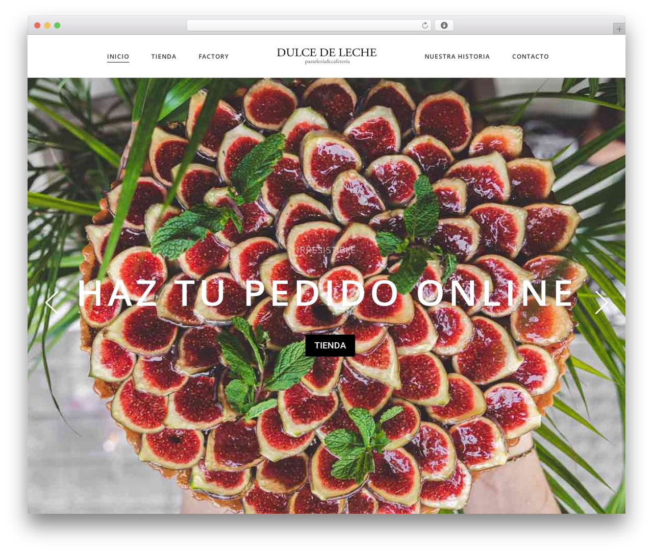 WordPress theme Baker - pasteleriadulcedeleche.com