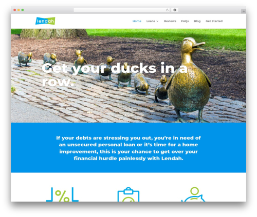 WordPress theme Divi - lendah.com