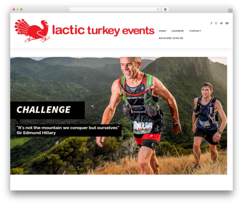 WordPress website theme Eventchamp - lacticturkey.co.nz