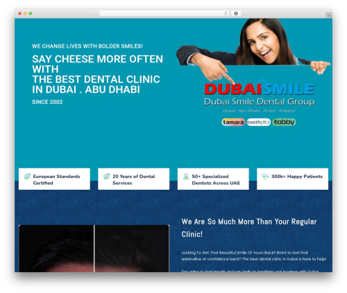 WP theme Cardioly - dubaismile.com