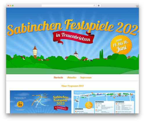 Ashe Pro best WordPress theme - sabinchenfest.de