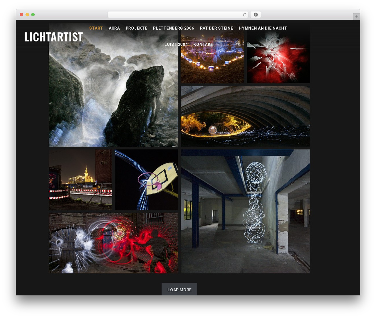 Aurel WordPress theme - lichtartist.de