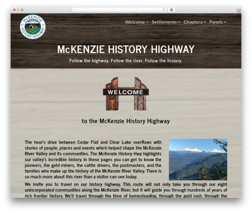 Best WordPress theme Rare - mckenziehistoryhwy.org