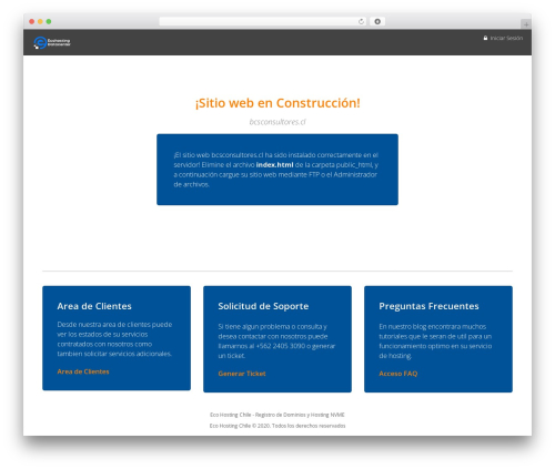 Cloud Hoster theme WordPress - bcsconsultores.cl