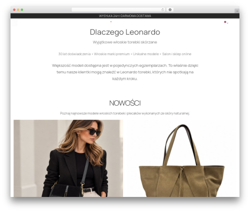 Leonardo WordPress theme - leonardo.info.pl