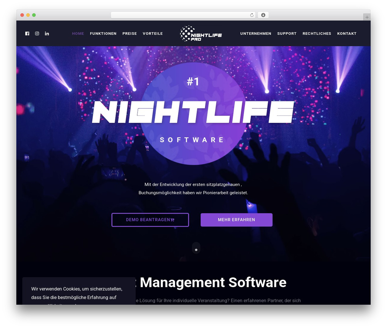 Slide theme WordPress - nightlife.pro