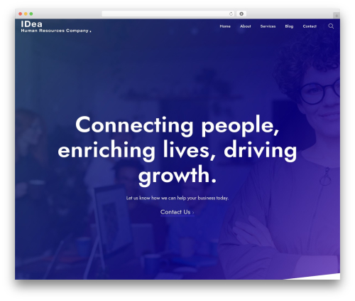 Benous WordPress theme - ideahrcompany.com