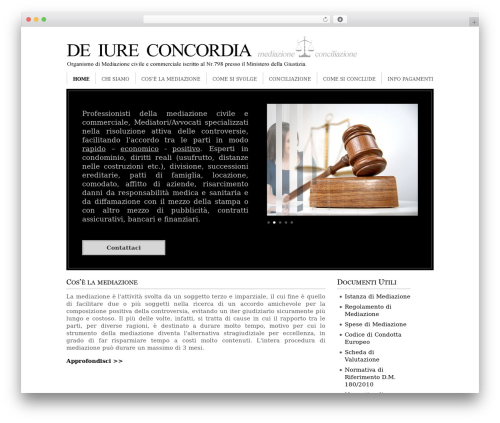 Best WordPress theme Specialist - deiureconcordia.it