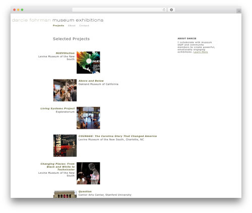 Darcie WP theme WordPress - darciefohrman.com