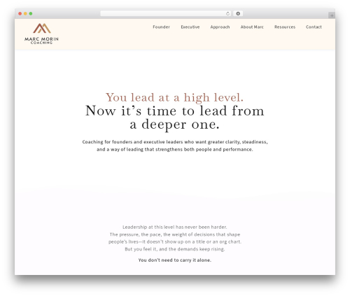 Hello Elementor theme WordPress - marcmorincoach.com