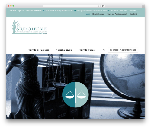 Infinite WordPress theme - avvocatimecaccicasini.com