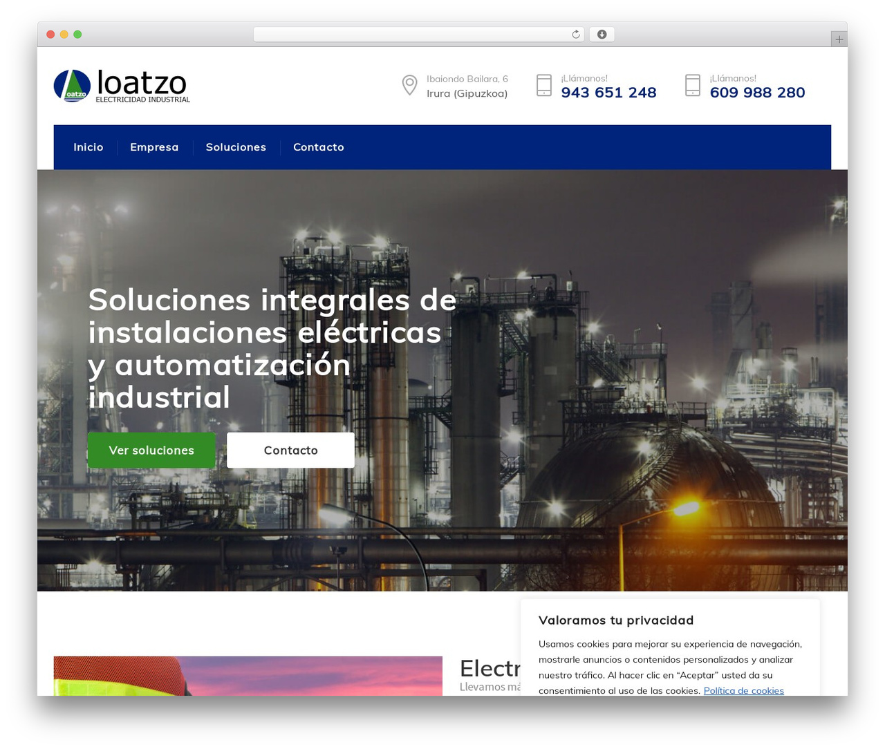 Theme WordPress Windfall - electricidadloatzo.com