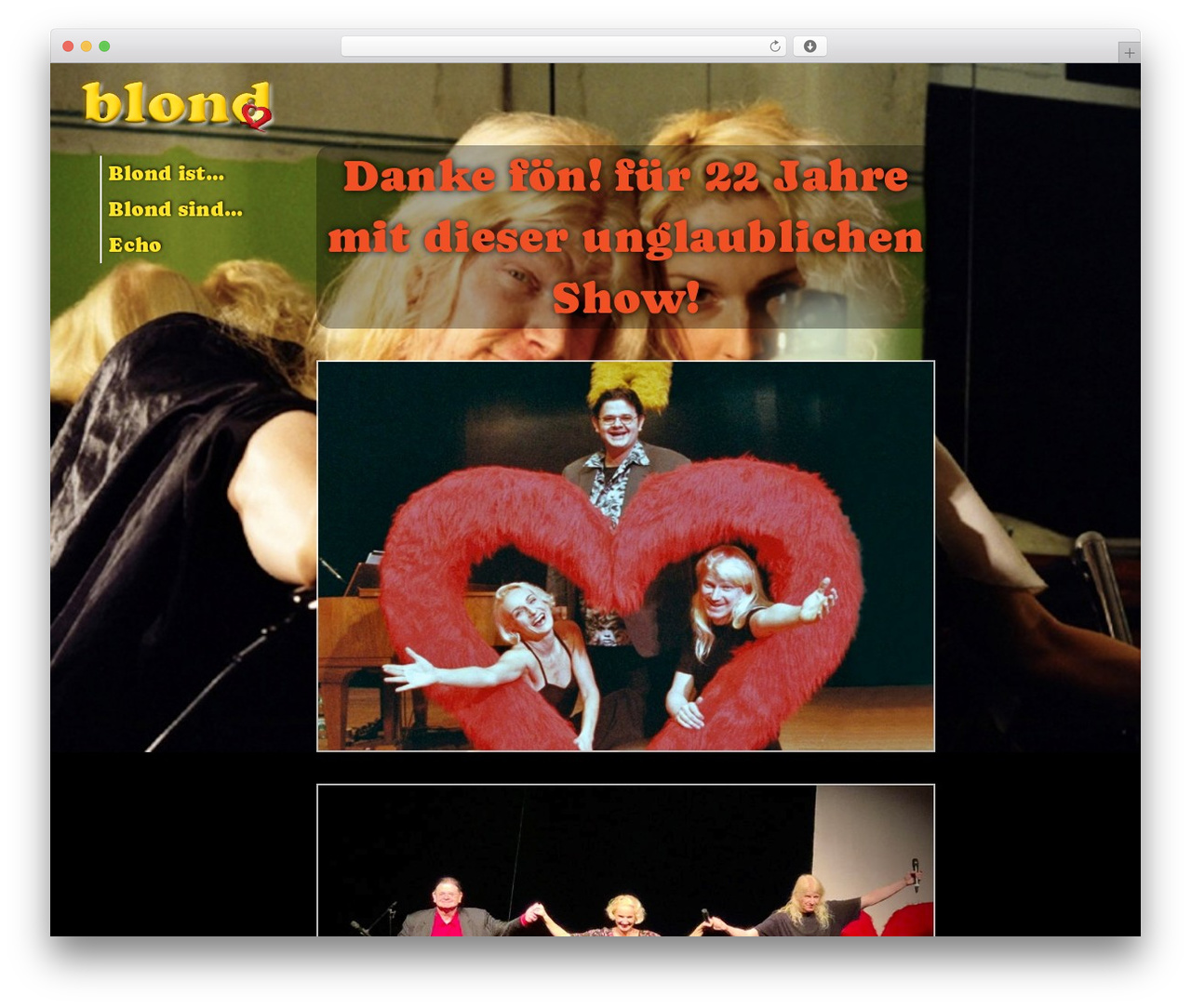 Tiny WordPress theme - blond-show.de