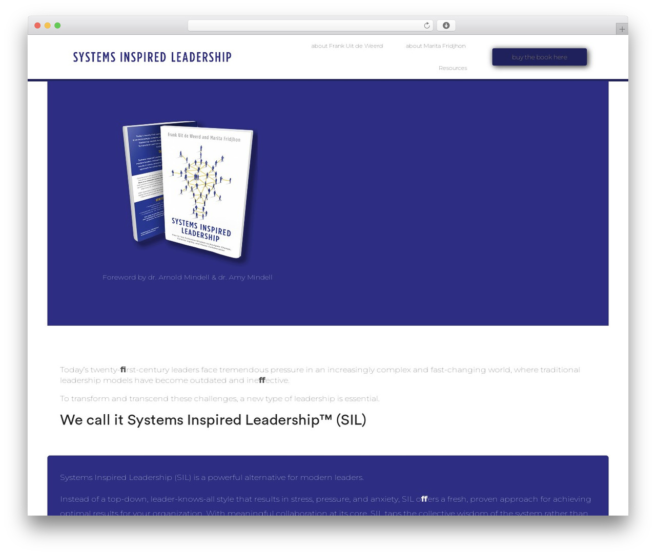 Webify WordPress page theme - systemsinspiredleadership.com