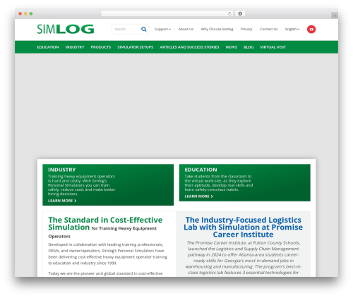 WP theme Simlog - simlog.com