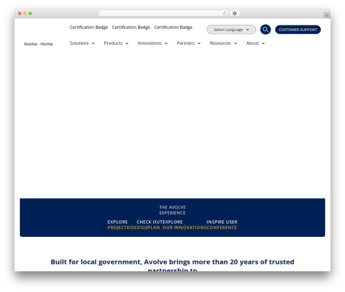 Avolve Software WordPress Theme WP theme - avolvesoftware.com