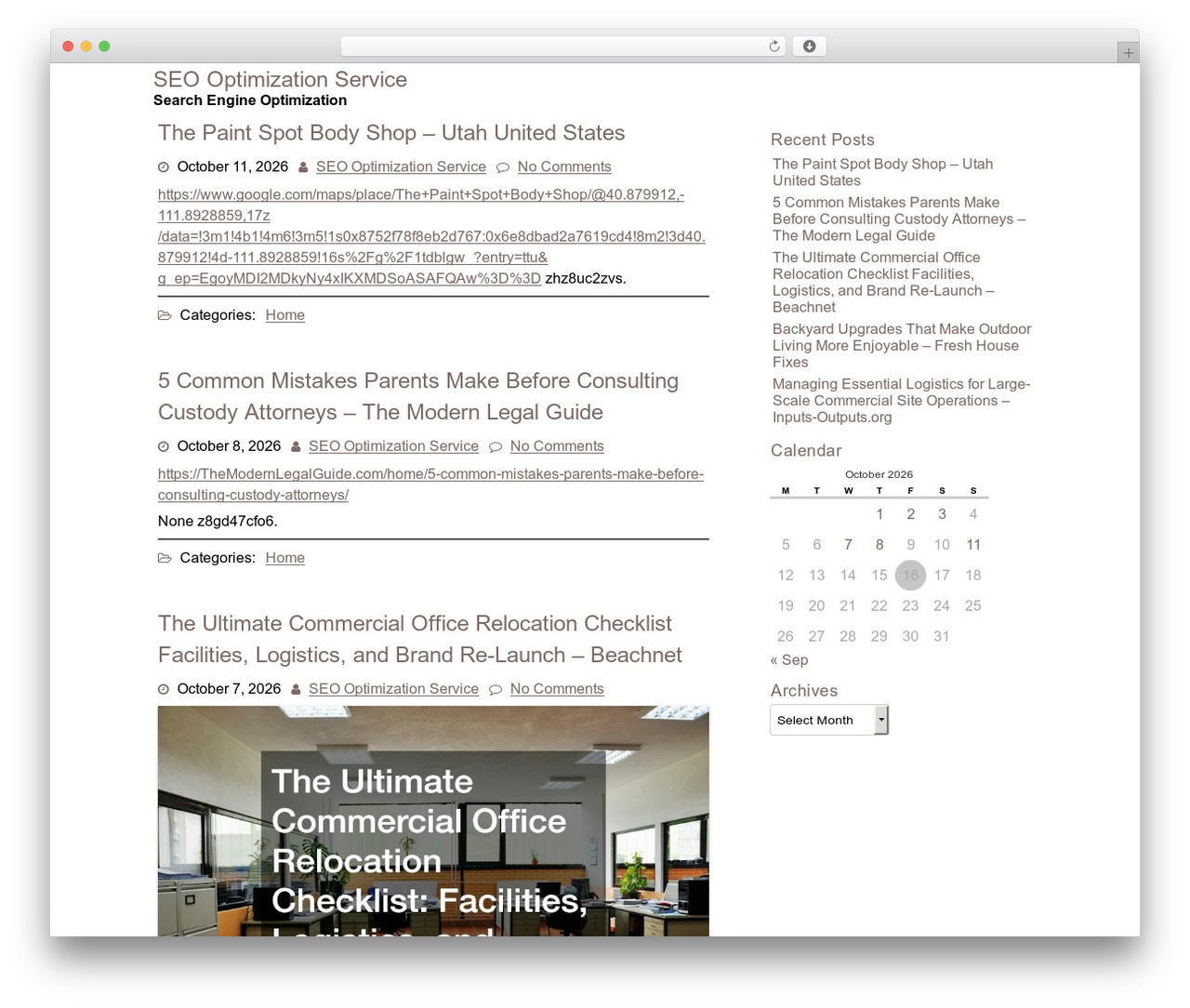 AyaBlogging WordPress theme - seooptimizationservice.biz