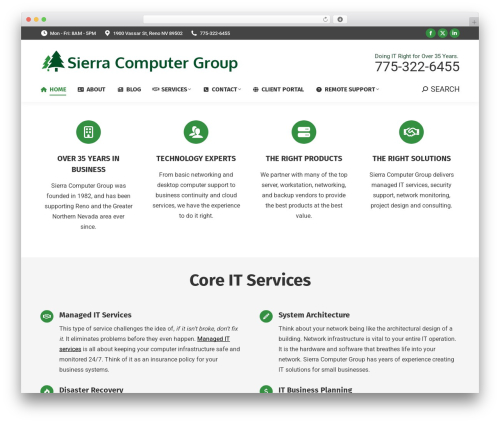 Best WordPress theme The7 Classic - sierracomputers.com