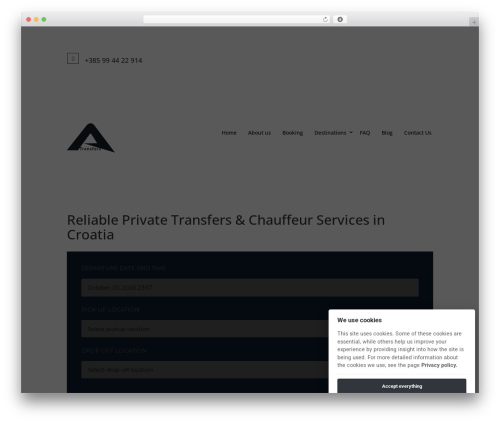 Divi premium WordPress theme - a-transfers-croatia.com