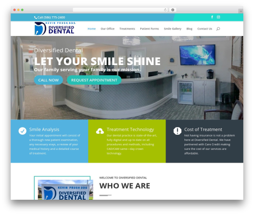 Divi theme WordPress - drprush.com