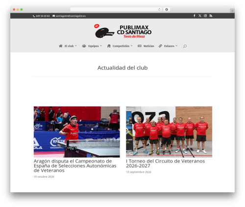 Divi WordPress theme design - santiagotm.es