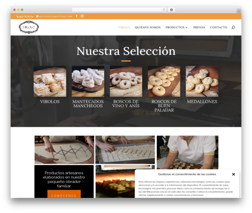 Divi WordPress theme - virolo.com