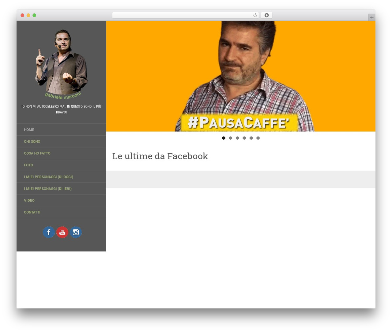 Flat WordPress theme - gabrielemarconi.it
