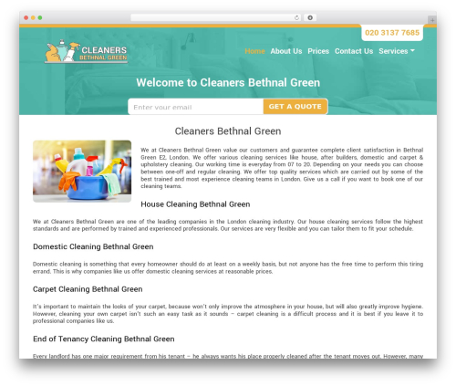 GC WordPress theme - cleanersbethnalgreen.org.uk