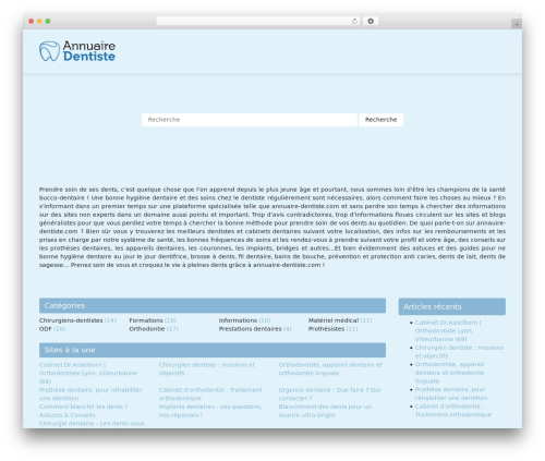 generic-site theme WordPress - annuaire-dentiste.com