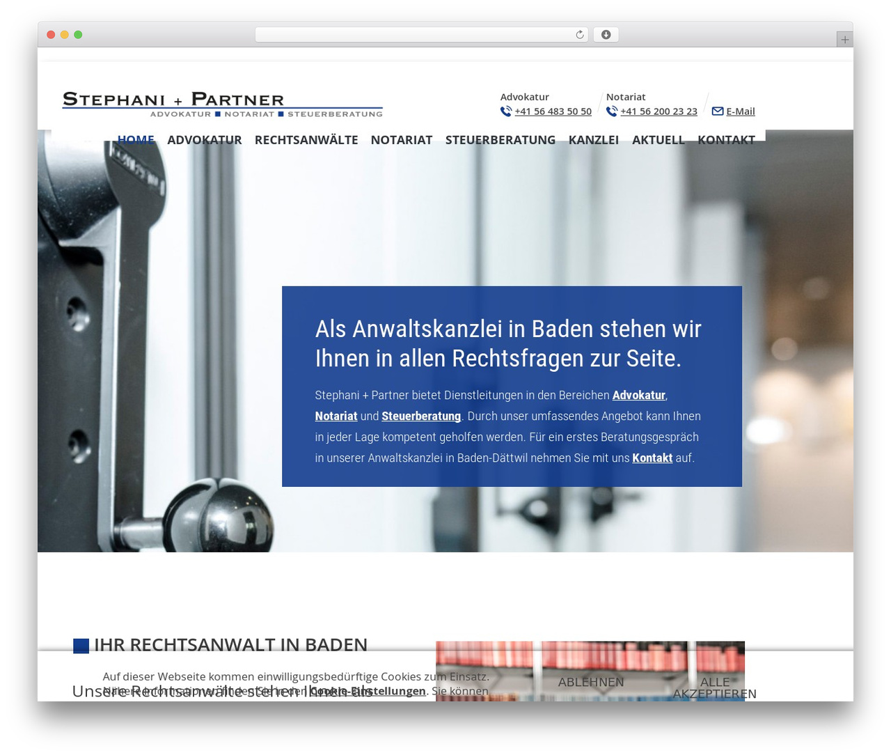 Stephani+Partner theme WordPress - stephani-partner.ch