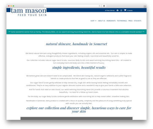 Theme WordPress Divi - tammason.co.uk