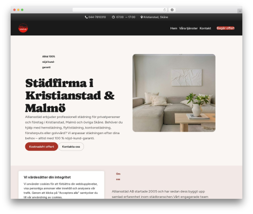 Theme WordPress UiCore Pro - www.alliansstad.se