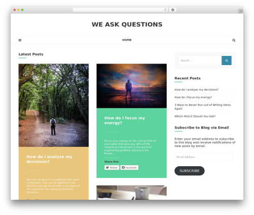 WordPress theme Cannix - weaskquestions.com