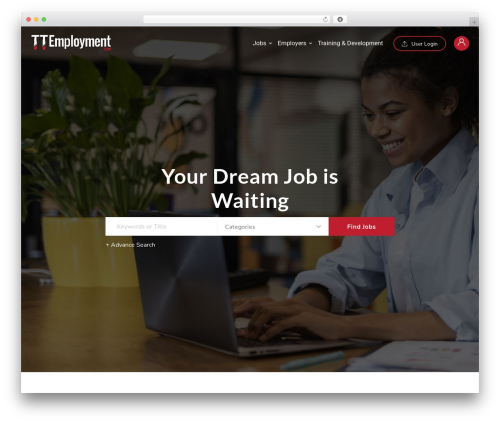 WordPress theme Careerfy - ttemployment.com