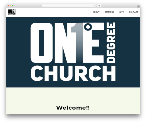 WordPress theme Emphasis - onedegree.church