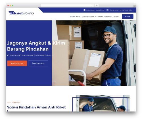 WordPress theme Jaster Basic - maxmoving.id