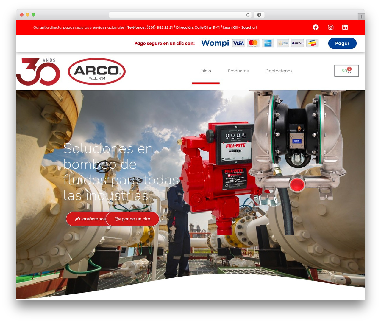 WordPress theme OceanWP - arcoequipos.com