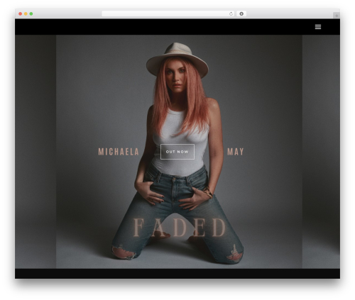 WordPress website theme Client - michaelamayofficial.com
