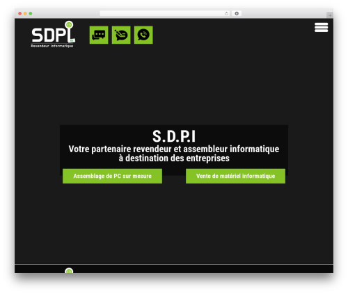 WordPress website theme SDPI - sdpi.fr