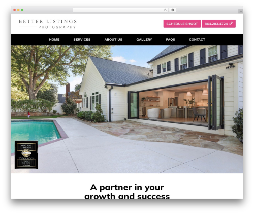 WP theme Shutter - www.betterlistingsphotography.com