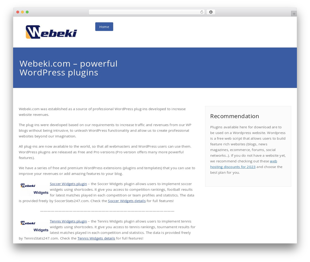 Appointment theme WordPress - webeki.com