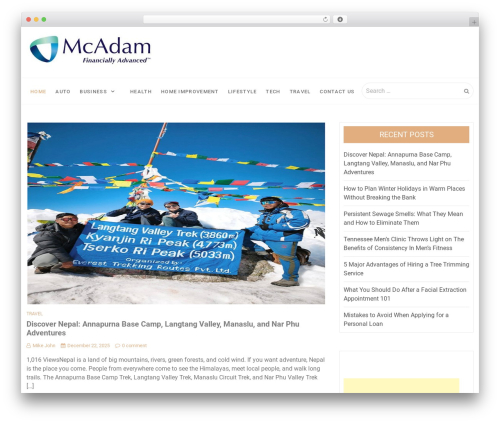 Best WordPress theme TA Newspaper - scottmcadams.org Best WordPress theme TA Newspaper - scottmcadams.org