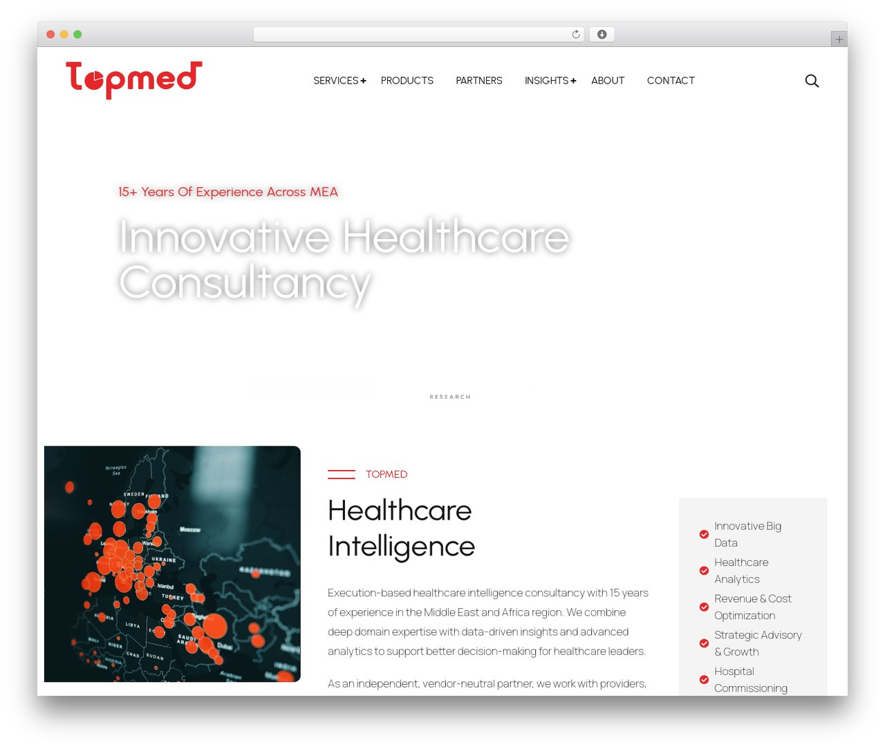Conbix WordPress theme - topmed.org