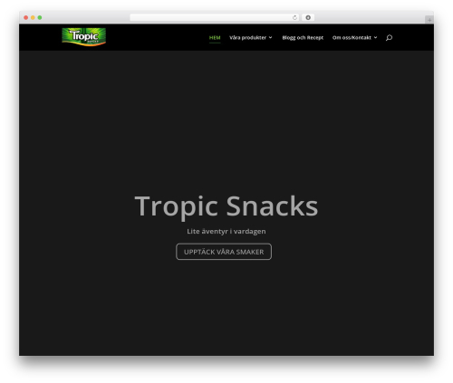 Table for divi WordPress plugin - tropicsnacks.se