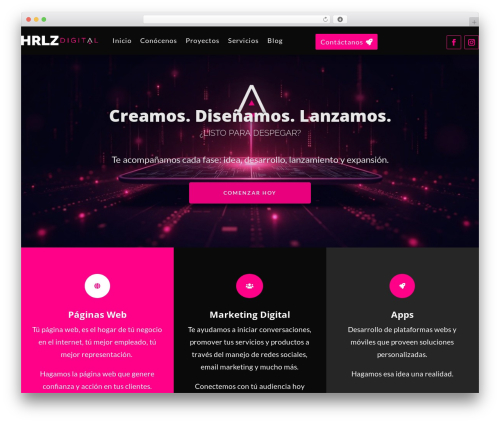 Divi WordPress theme - hrlzdigital.com
