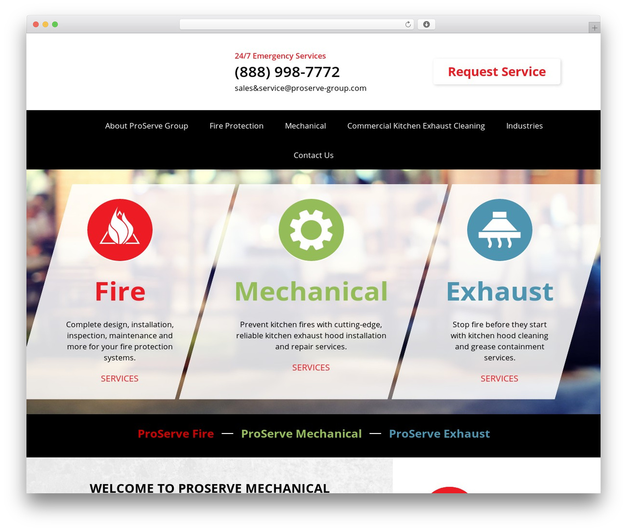 Hypercore WordPress theme - proserve-group.com