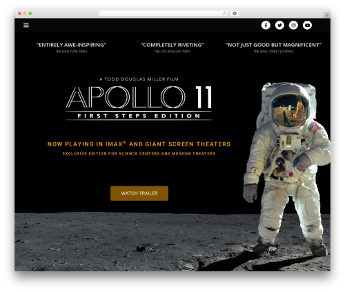 JupiterX theme WordPress - apollo11firststeps.com