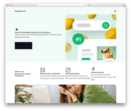 Lemmony WordPress theme - bogdanfix.com