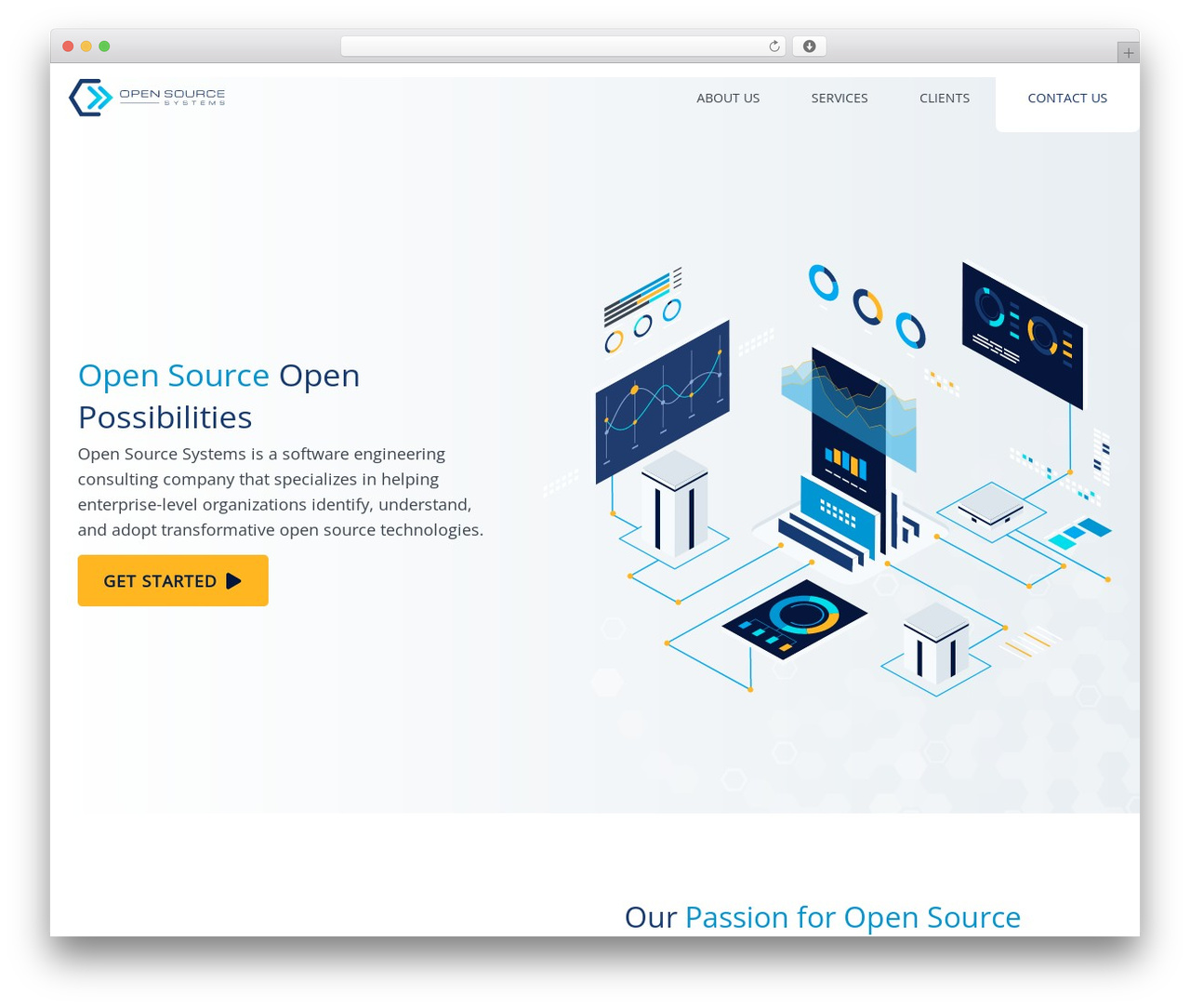 ossys WordPress theme design - ossys.com